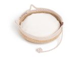 Cat Basket Teddy Ecru